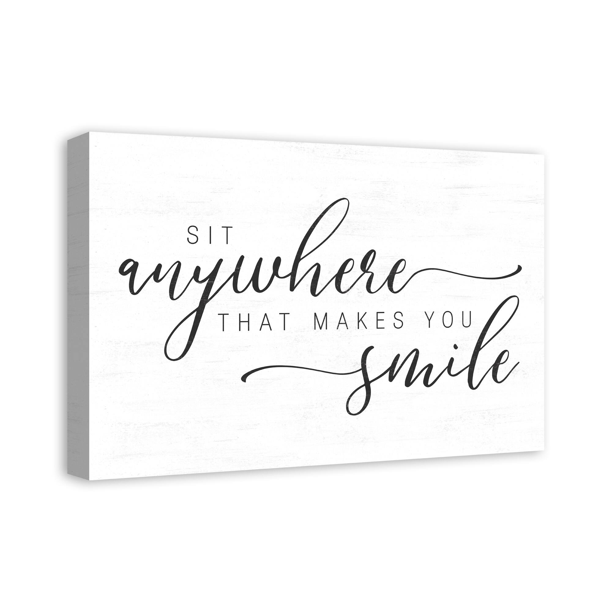 Sit Anywhere 24" x 16" Canvas Wall Art